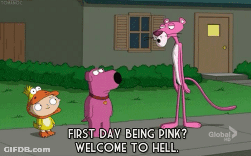 Pink Panther Welcome To Hell GIF