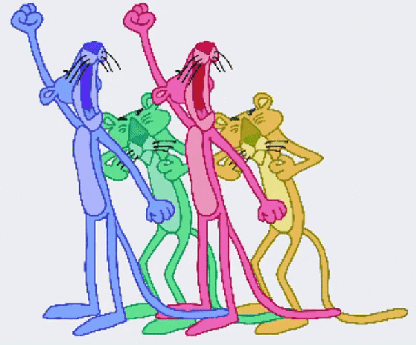 Pink Panther Yawning GIF