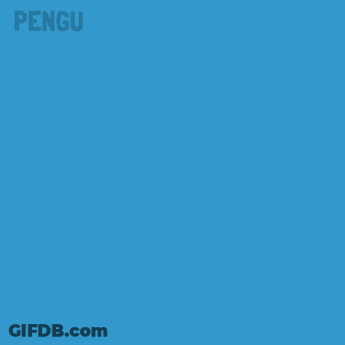 Pink Penguin Holding Yellow Balloon Saying Hi GIF