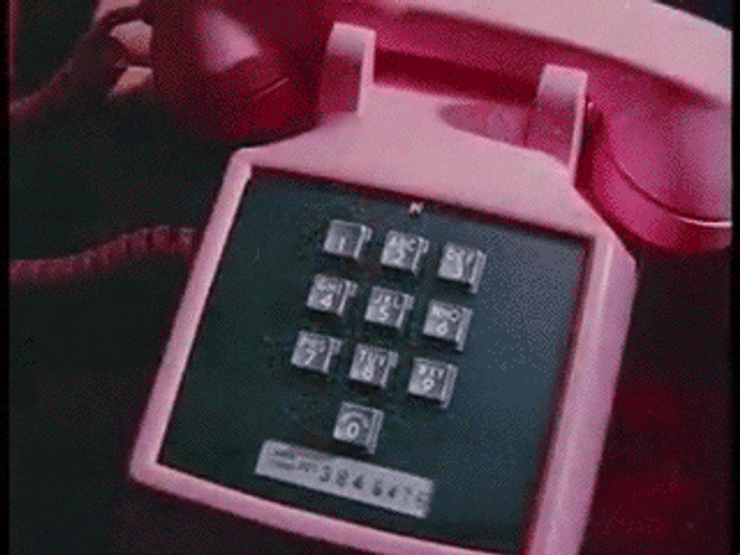 Pink Phone Ringing GIF