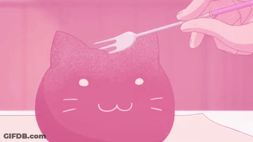 Pink Place To Place Cake Slice Animation GIF