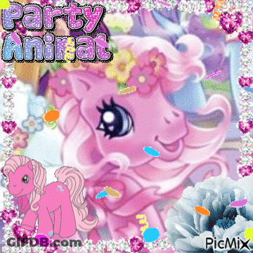 Pink Pony Saying Party Anirat GIF