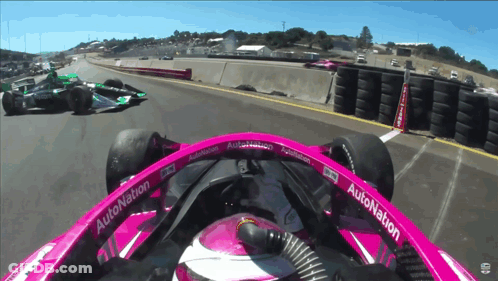 Pink Race Car With Autonation GIF