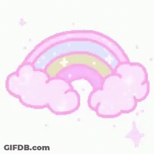 Pink Rainbow Star GIF