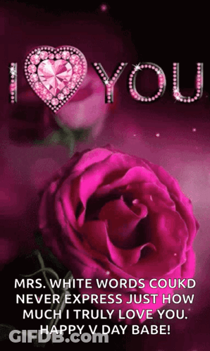 Pink Rose Saying I Love You GIF