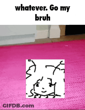 Pink Rug With Person Drawing GIF