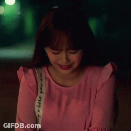 Pink Shirt Woman Crying Say Where You Are GIF