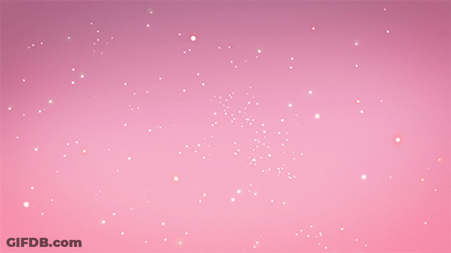 Pink Shooting Star Animation GIF