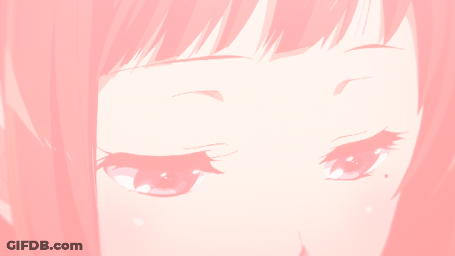 Pink Shy Eyes Anime Girl GIF