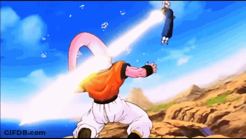 Pink Stomach Character Fighting Blue Stomach Character GIF
