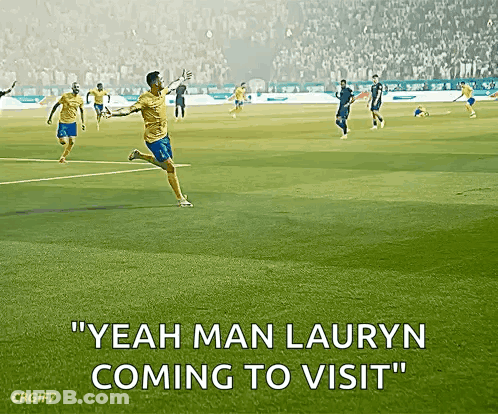 Pink Teddy Bear In Blue And White Striped Soccer Outfit GIF