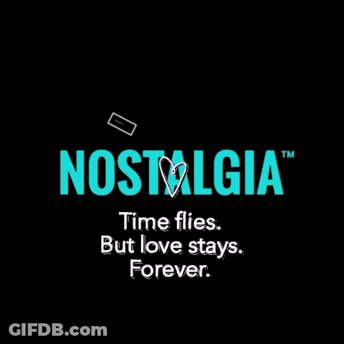 Pink Text Time Flies But Love Stays Forever GIF