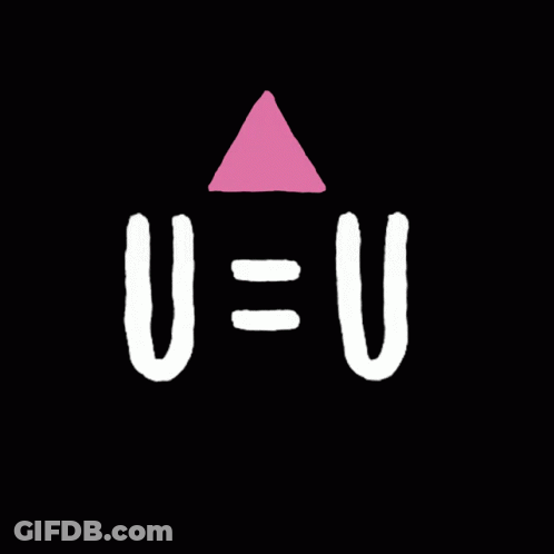 Pink Triangle Sign Saying Undetectable Untransmissible GIF