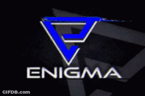 Pink Triangle With White Enigma GIF