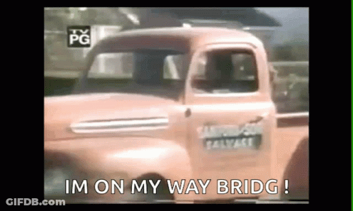 Pink Truck Im On My Way Bridge GIF