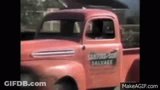 Pink Truck With Salvage GIF