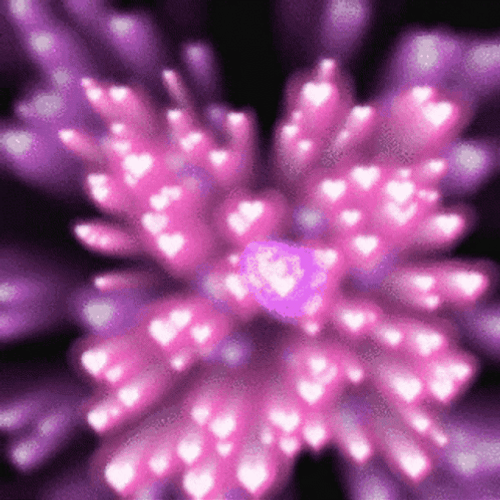 Pink Violet Heart Purple Aesthetic GIF