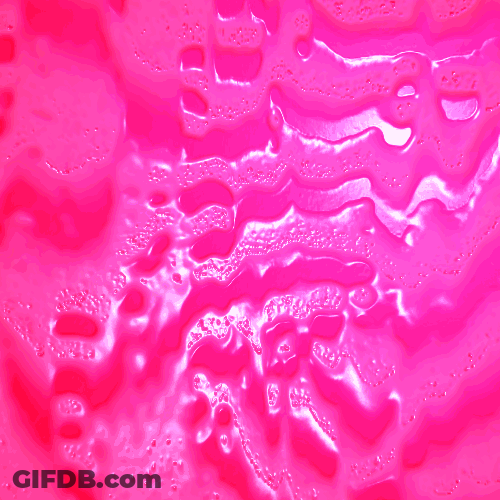 Pink Water Flowing Digital Art GIF