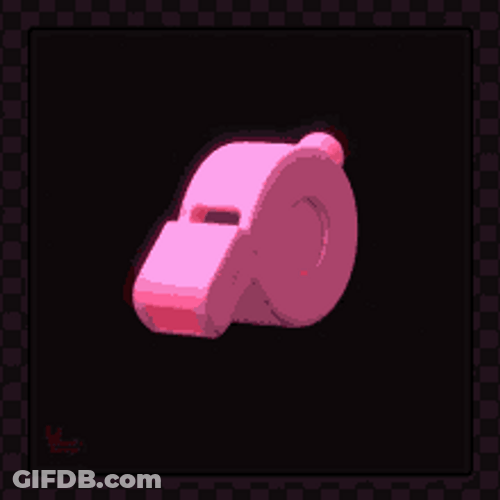 Pink Whistle Toy Swivel Turn Around Rotate GIF