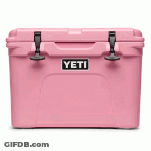 Pink Yeti Cooler GIF