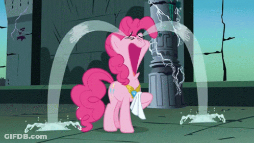 Pinkie Pie Crying And Splashing Water GIF