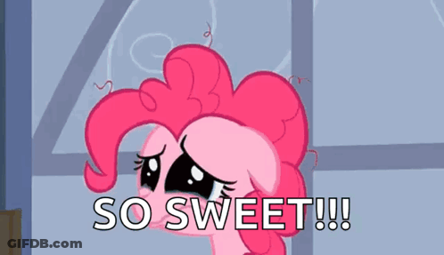 Pinkie Pie From My Little Pony Crying And Saying So Sweet . GIF
