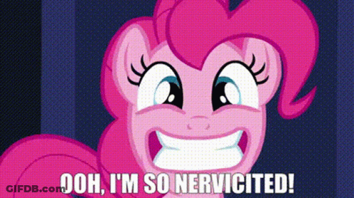 Pinkie Pie Smiling Says Nervoicited GIF