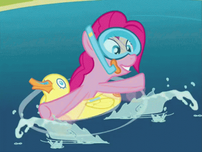 Pinkie Pie Swimming GIF