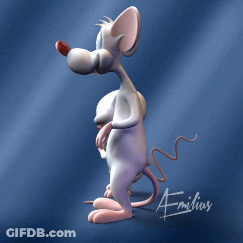 Pinky And Brain Drawing With Emilius GIF