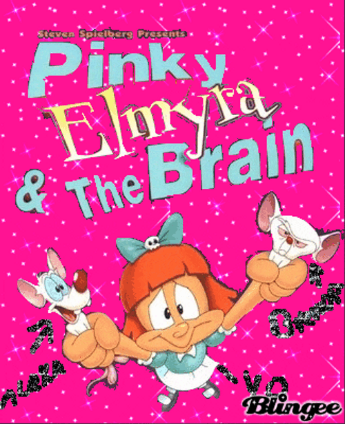 Pinky And The Brain Elmyra Glitter Art GIF