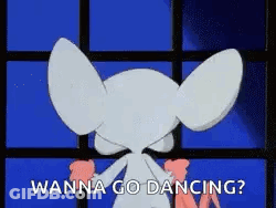 Pinky And The Brain Saying Wanna Go Dancing GIF