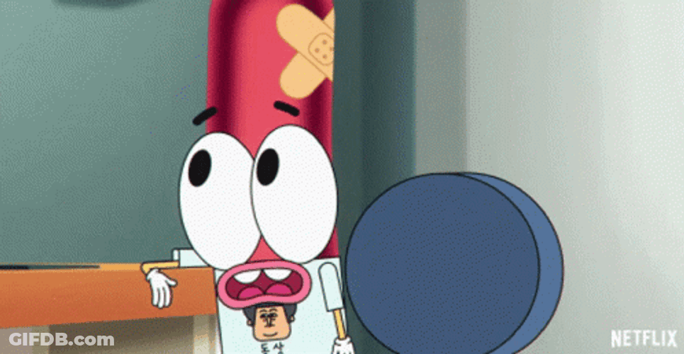 Pinky Malinky Nail Biter GIF