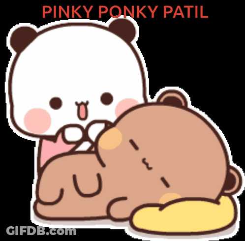 Pinky Ponky Patil With Panda And Bear GIF