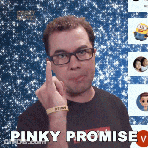 Pinky Promise Crazy Nate GIF