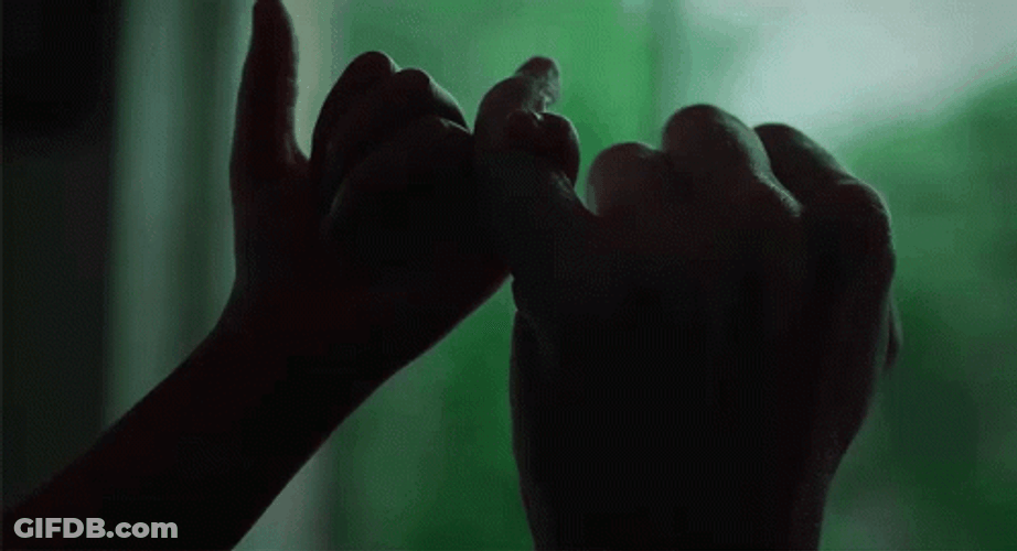 Pinky Swear Promise Silhouette GIF
