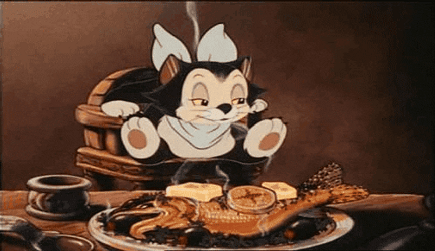 Pinocchio Figaro Cat Hungry GIF