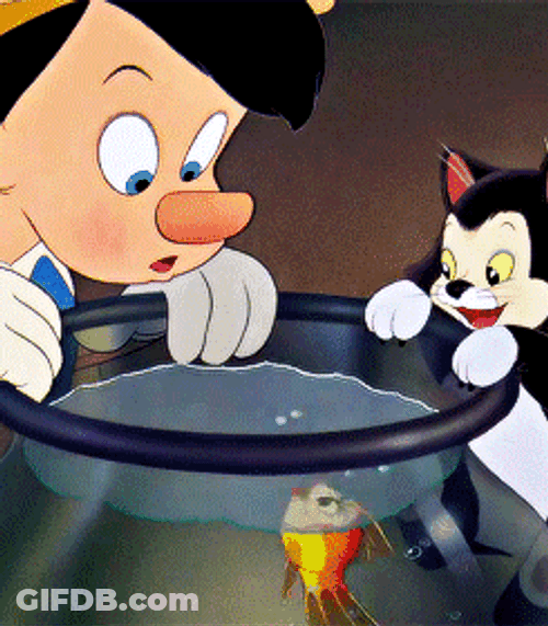 Pinocchio Figaro Golfdish Happy GIF