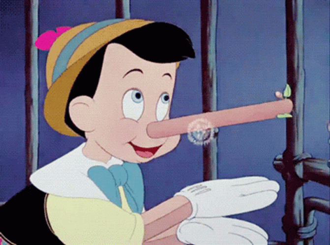 Pinocchio Growing Nose Jiminy Cricket GIF