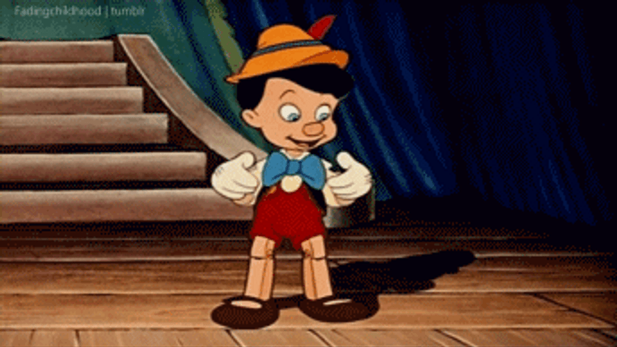 Pinocchio Happy Clap GIF