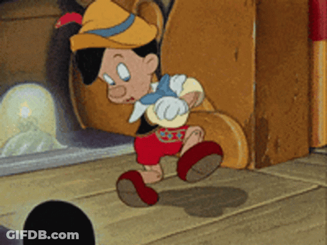 Pinocchio Happy Dance GIF