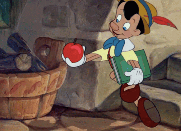 Pinocchio Happy Walking GIF