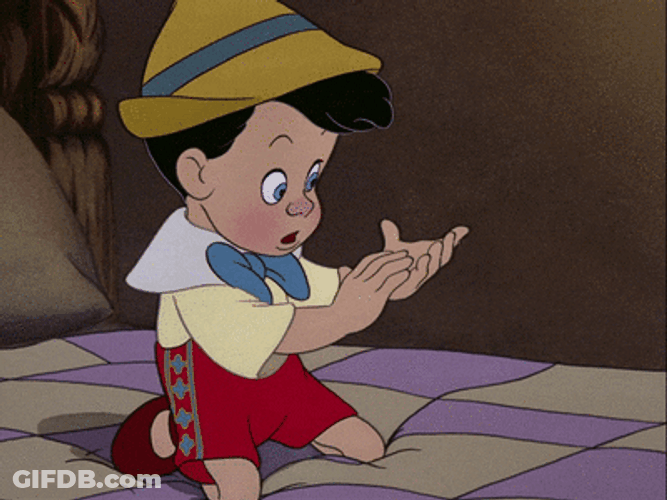 Pinocchio I'm Alive Shocked GIF