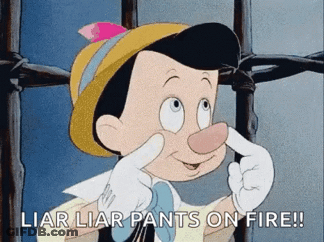 Pinocchio Liar Pants On Fire GIF