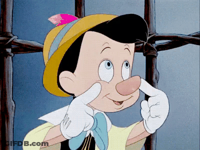 Pinocchio Making Face GIF
