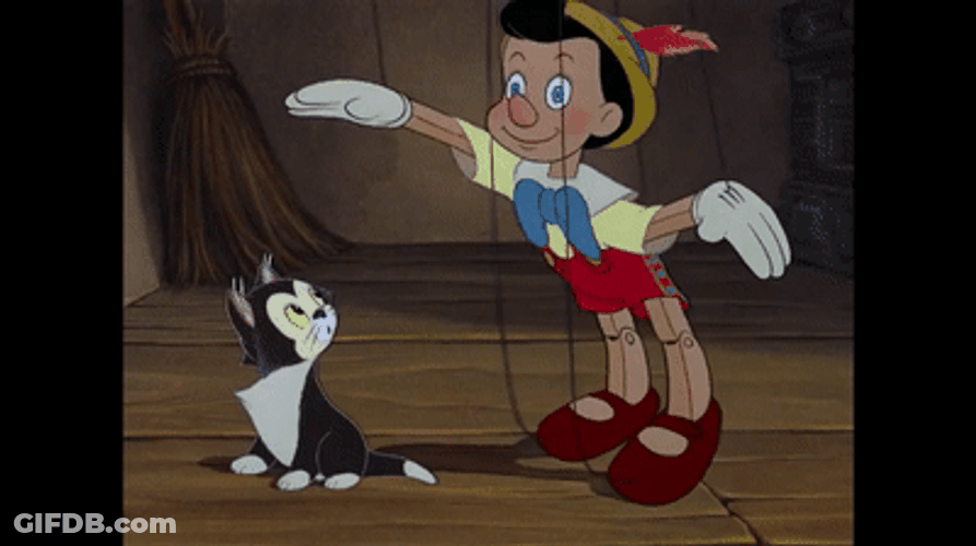 Pinocchio Pets Figaro Cat GIF