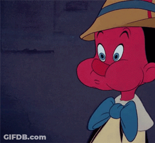 Pinocchio Red Face Sick GIF