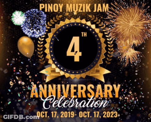Pinoy Muzik Jam 4Th Anniversary Celebration October 17 2019-2023 GIF