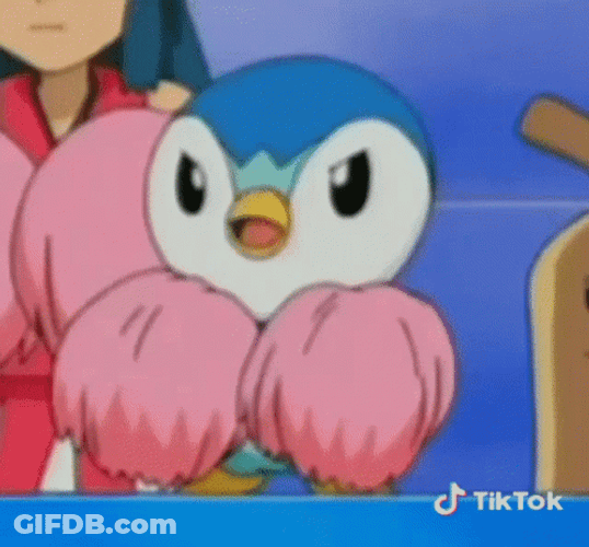 Piplup Dancing With Pompoms GIF