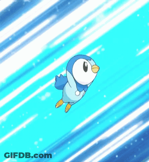 Piplup Spinning Upward GIF