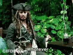 Pirate Cartoon Saying Ahoy There Mateys GIF